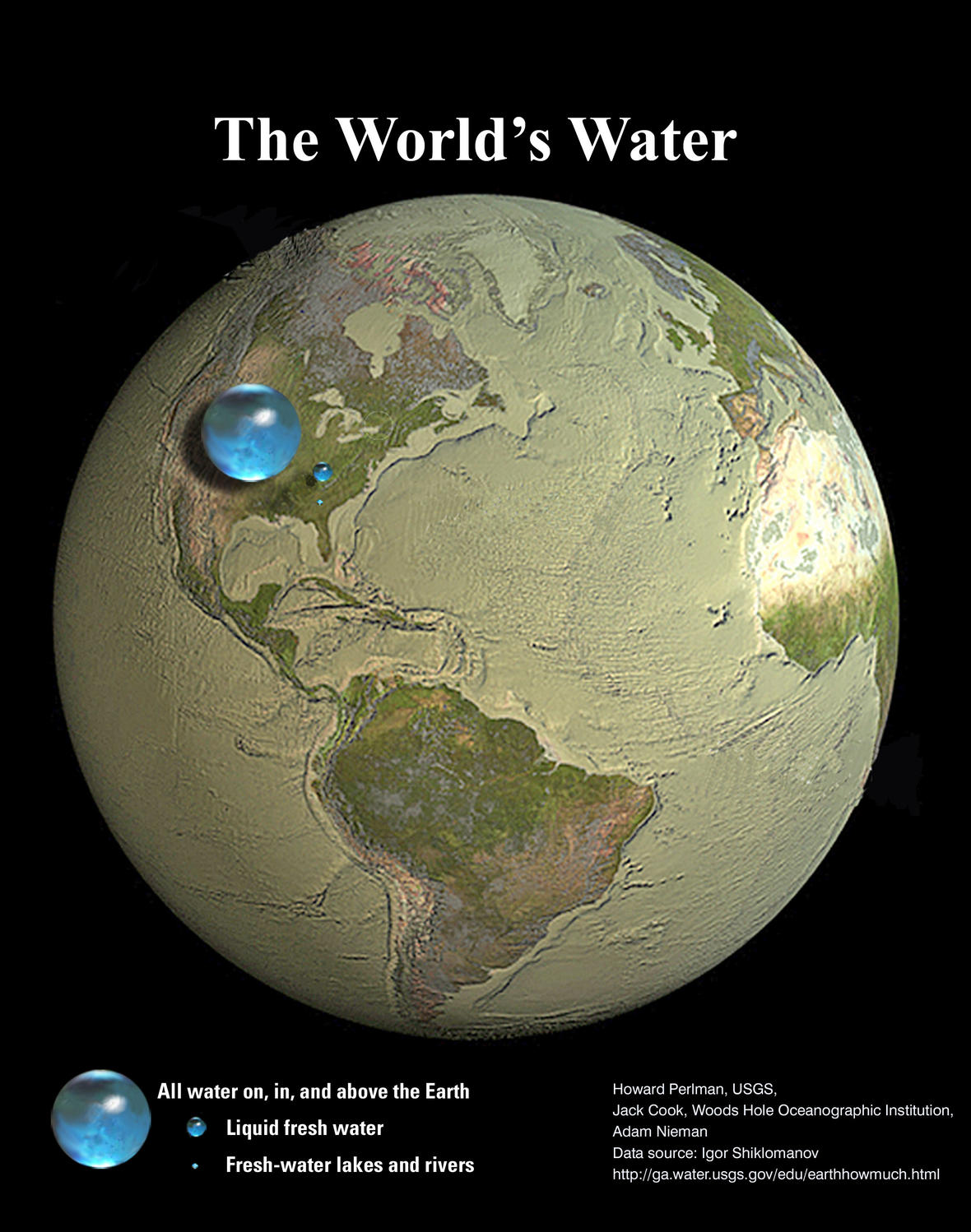 ball of oceans on Earth
