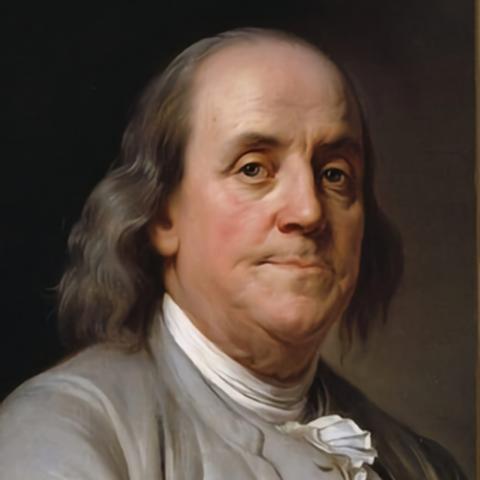 Benjamin Franklin Avatar Image Realistic